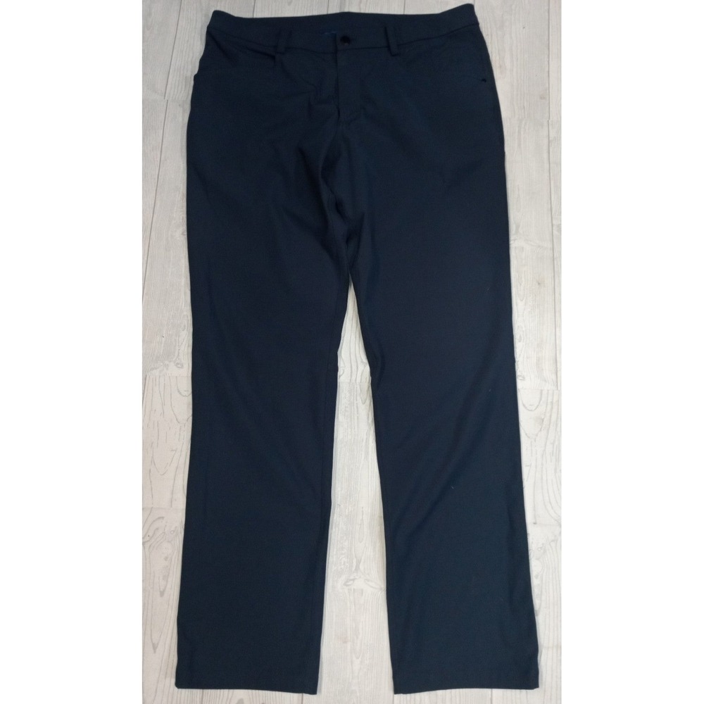 Lululemon‎ Men's Chino Size 38x32 Blue Stretch Straight Leg Pants